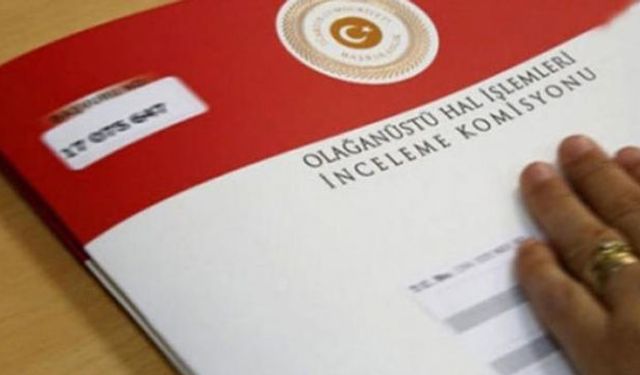 OHAL Komisyonu'ndan göreve iade talebine flaş karar