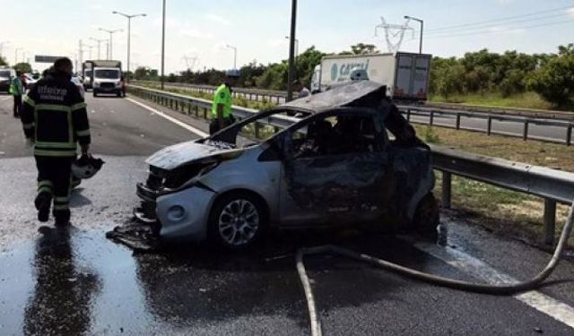 Bayram trafiğinde TEM'de katliam gibi kaza, çok sayıda kişi yanarak öldü