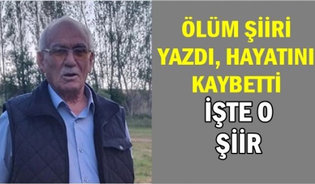 Öğretmen Ölüm Şiiri Yazdıktan Sonra Hayatını Kaybetti, İşte O Şiir