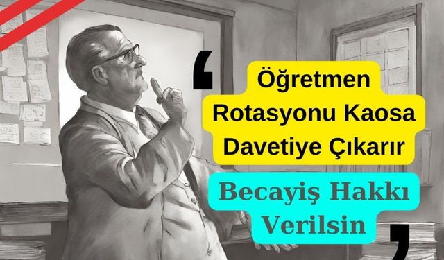 Öğretmen Rotasyonu Kaosa Davetiye Çıkarır. Becayiş Hakkı Verilsin!