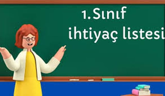 1. Sınıf 2024 Öğrenci İhtiyaç Listesi Defter Kırtasiye